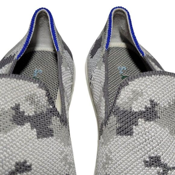 Rothy's Sneakers Youth Kids Size 4 Gray Camo Recycled Slip On Comfort Shoe EUC - Picture 9 of 14